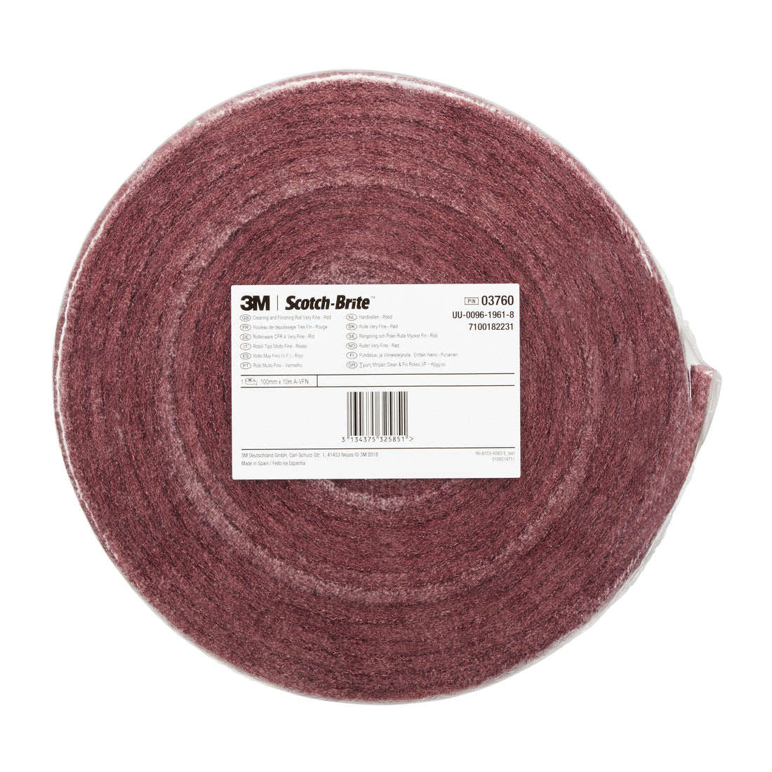 Scotch-Brite Clean and Finish Roll CF-RL, 100 mm x 10 m, A VFN