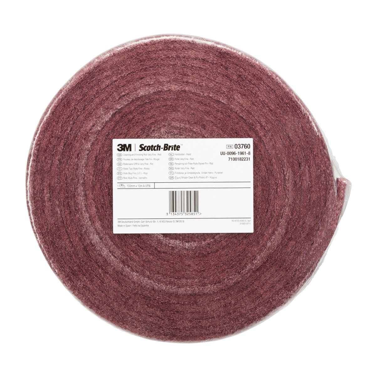 Scotch-Brite Clean and Finish Roll CF-RL, 100 mm x 10 m, A VFN