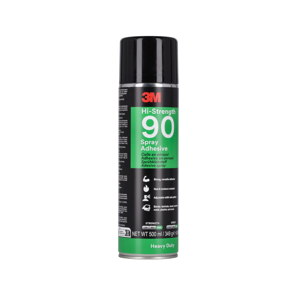 3M Hi-Strength 90 Spray Adhesive, Transparent, 500 ml