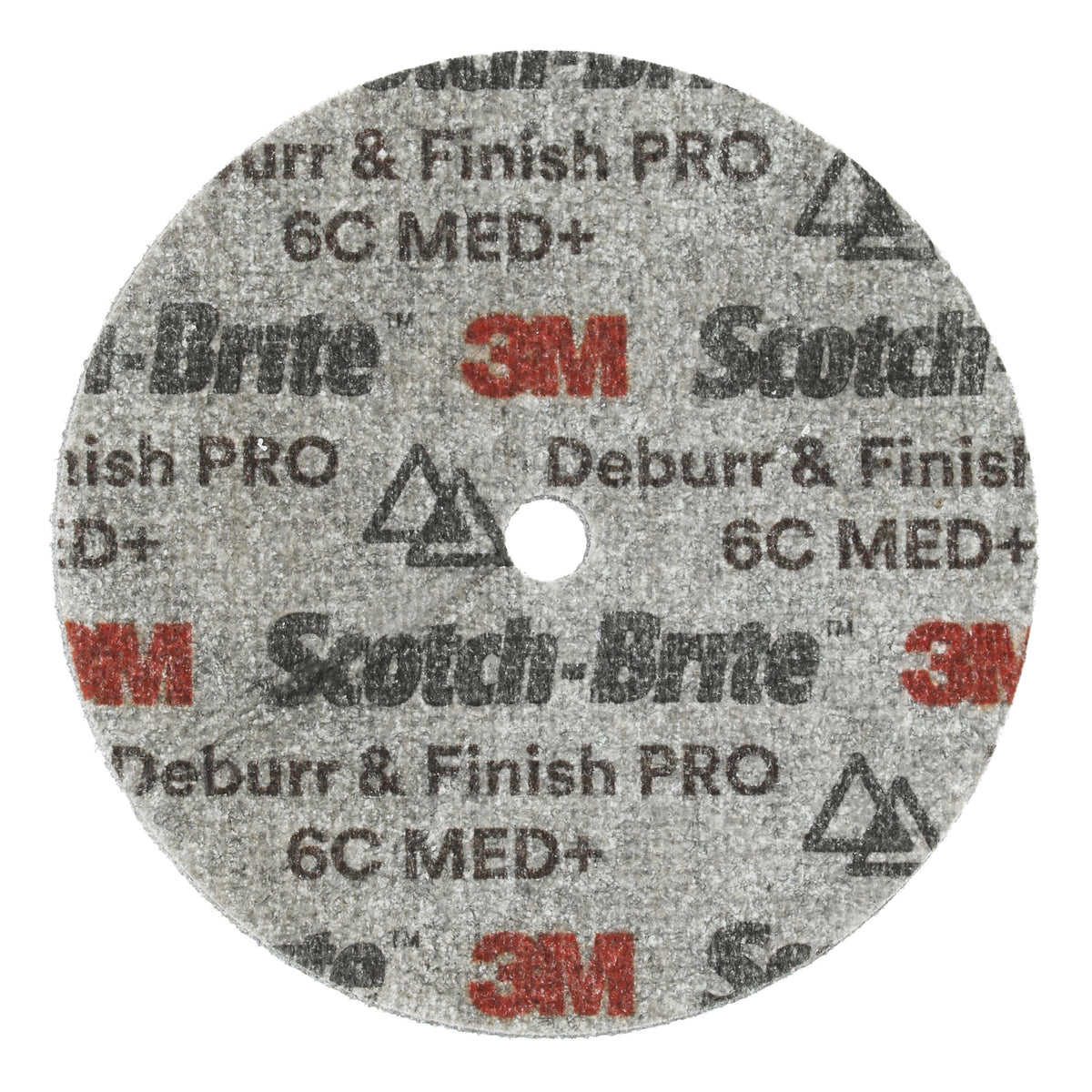 Scotch-Brite Deburr and Finish PRO Unitized Wheel DP-UW, 76 mm x 6.35 mm x 6.35 mm, 6C Med+