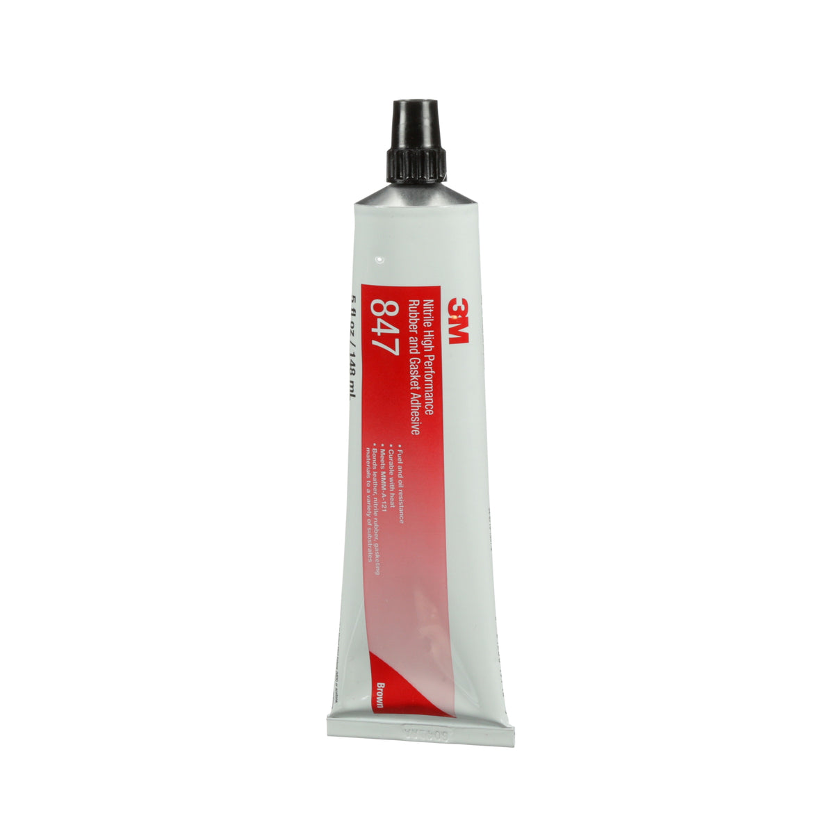 3M Nitrile High Performance Rubber and Gasket Adhesive 847, Brown, 148 ml