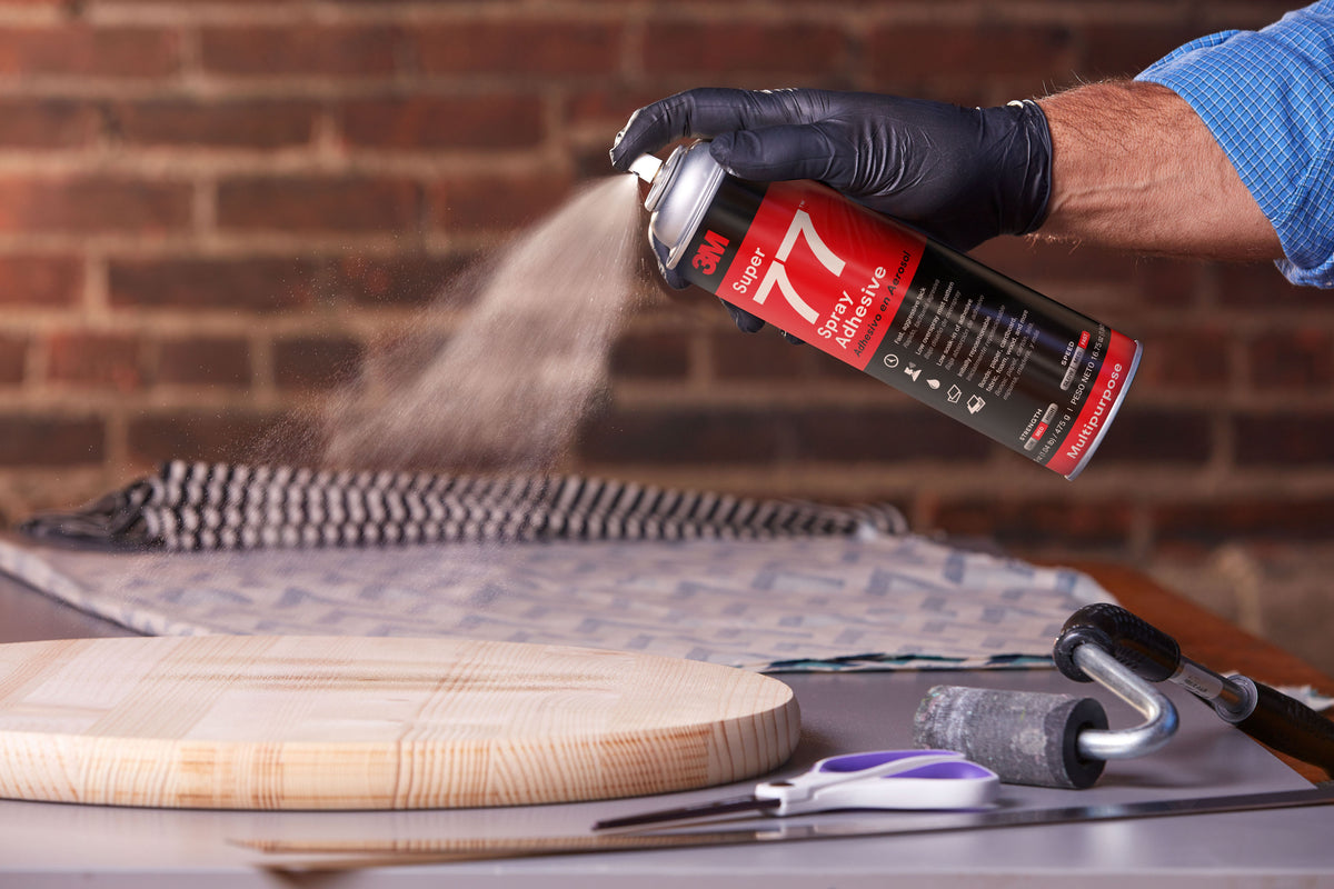 3M Super 77 Multipurpose Spray Adhesive, Beige, 500 ml