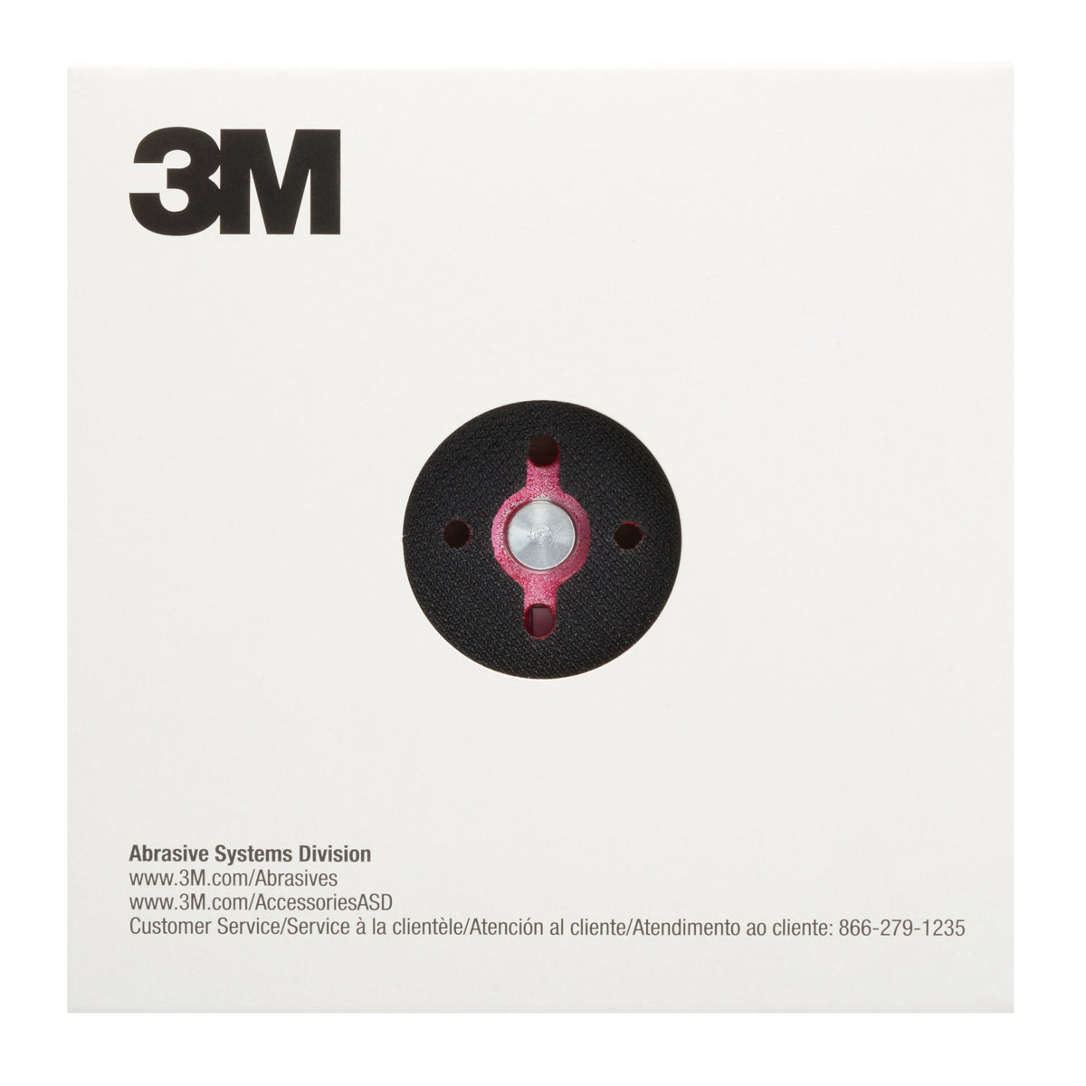 3M Xtract Low Profile Finishing Back-up Pad, 152 mm x 9.52 mm x 15.8 mm, 53 Hole
