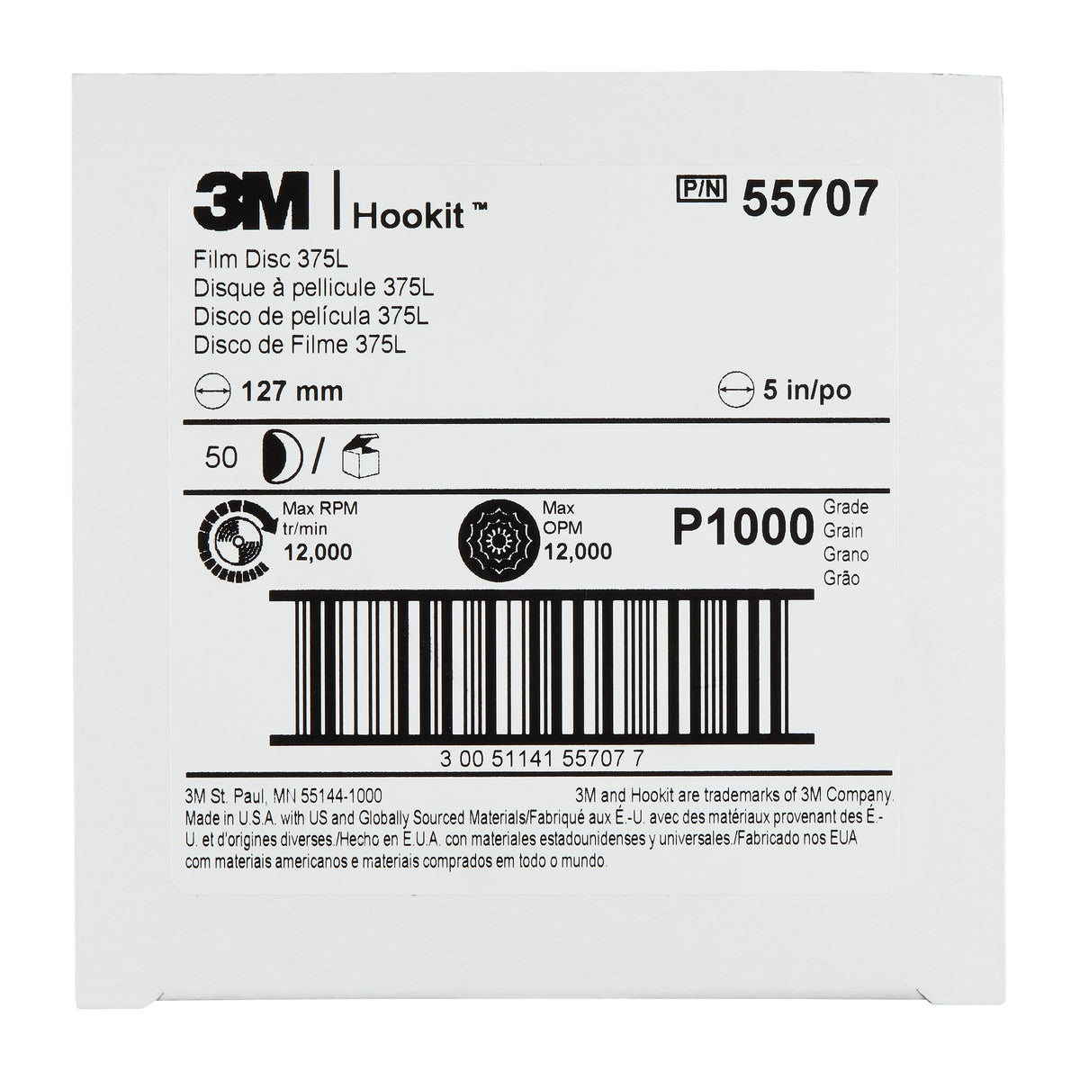 3M Hookit Film Disc 375L