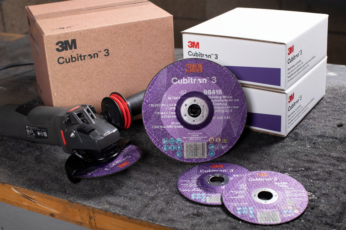 3M Cubitron 3 Cut-Off Wheel, 86616, 60+, T41, 115 mm x 1 mm x 22.23 mm, EN, 25/ Pack, 50 ea/Case