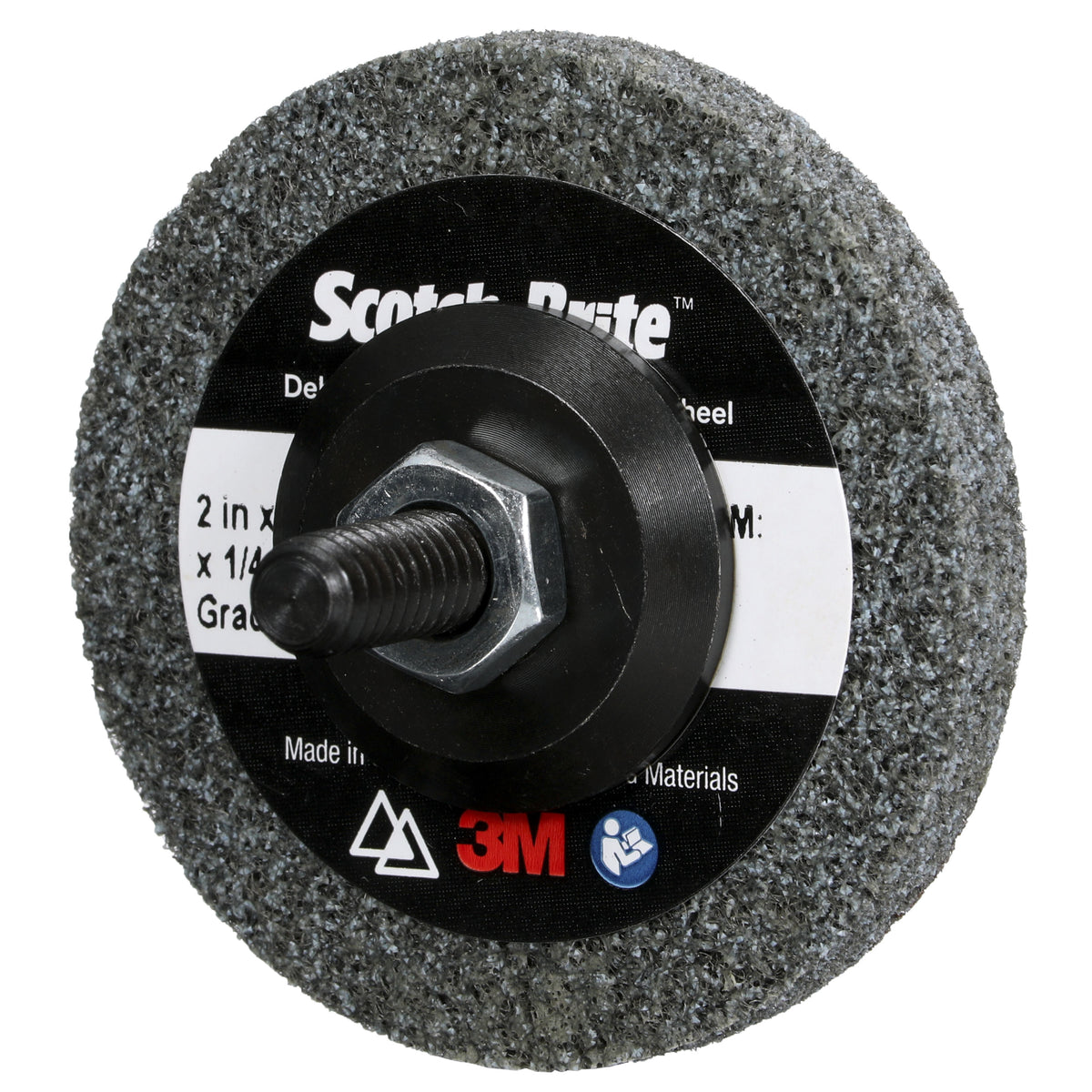 Scotch-Brite Deburr and Finish PRO Unitized Wheel DP-UW, 50 mm x 6.35 mm x 6.35 mm, MED