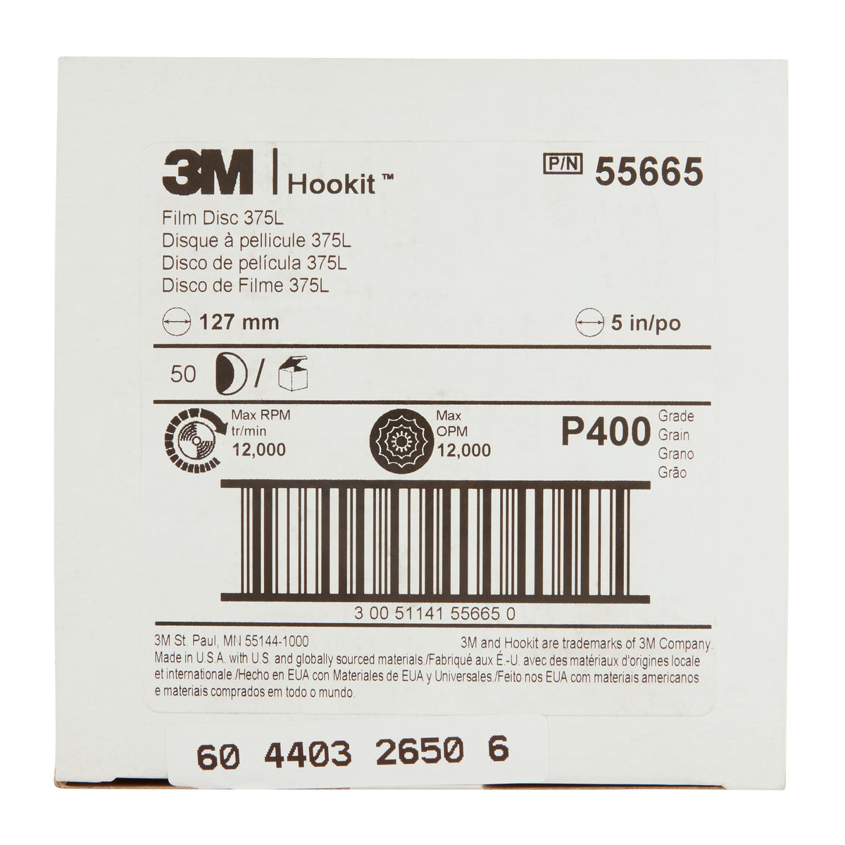 3M Hookit Film Disc 375L