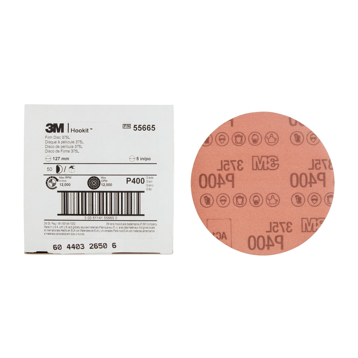 3M Hookit Film Disc 375L