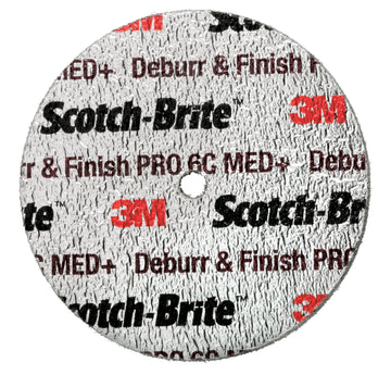 Scotch-Brite Deburr and Finish PRO Unitized Wheel DP-UW, 50 mm x 6.35 mm x 6.35 mm, MED