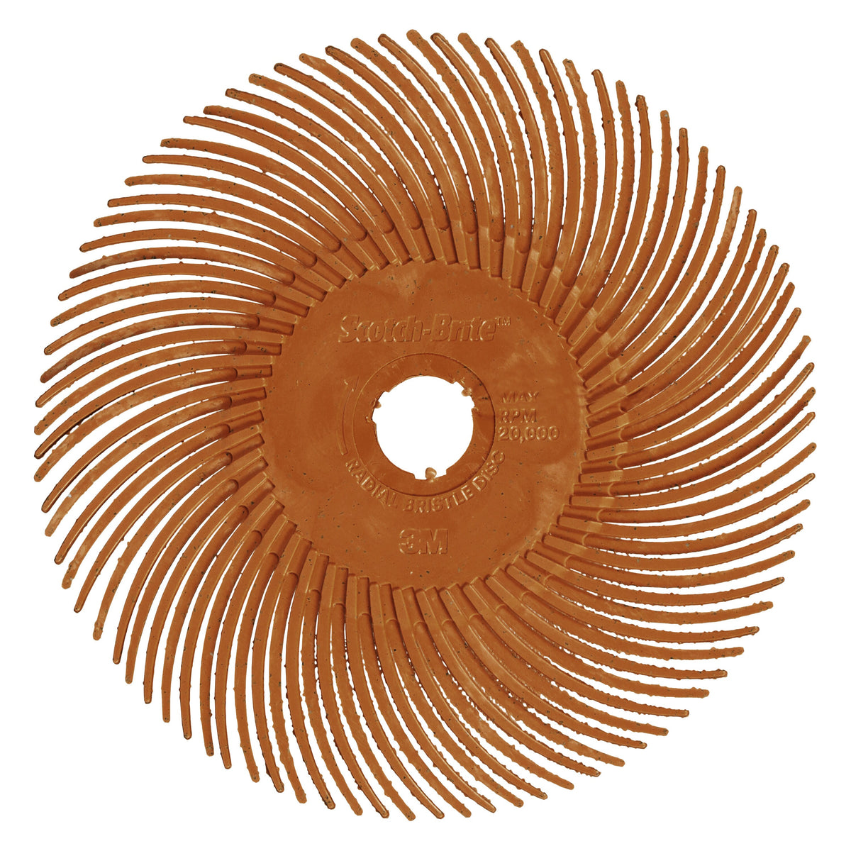 Scotch-Brite Precision Radial Bristle Brush, PN-RB, 80+, 50.8 mm x 9.525 mm, Type C