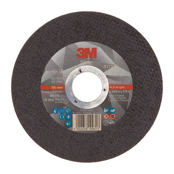 3M Silver Cut-Off Wheel, T41, 115 mm x 1 mm x 22.2 mm
