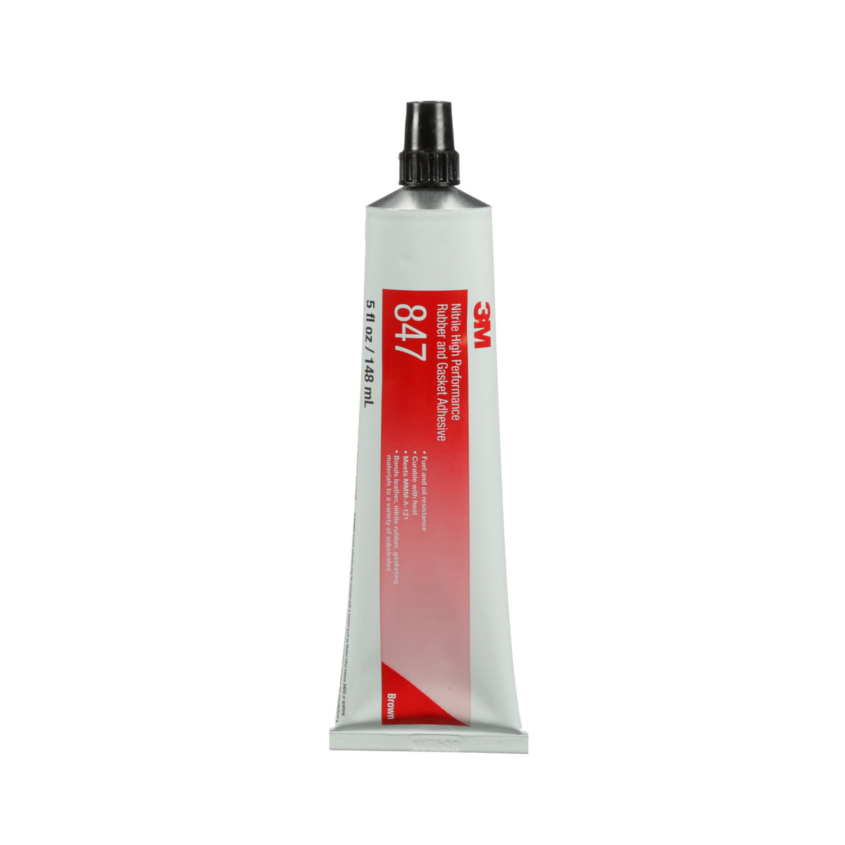 3M Nitrile High Performance Rubber and Gasket Adhesive 847, Brown, 148 ml