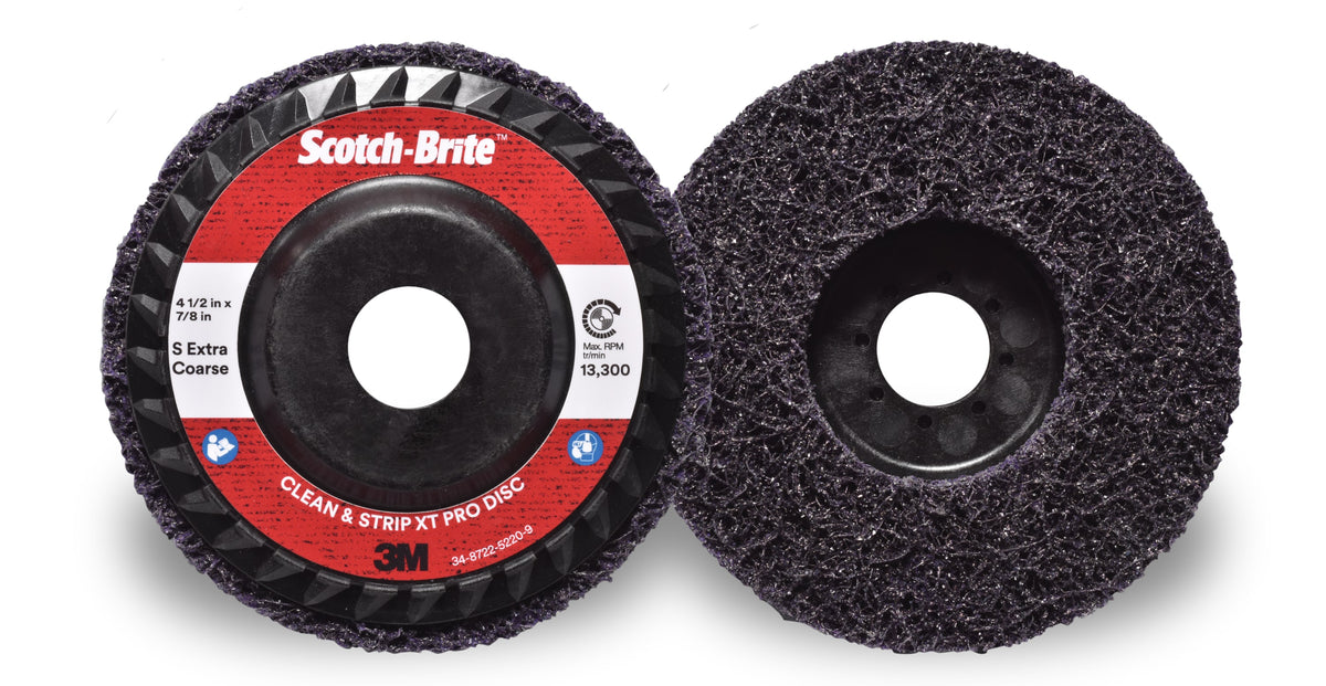 Scotch-Brite Clean and Strip XT Pro Disc XO-RD, 115 mm x 22 mm, S XCRS, Purple